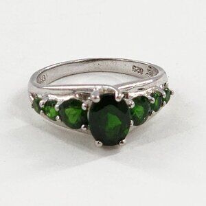 Russian Chrome Diopside 925 Sterling Silver Ring